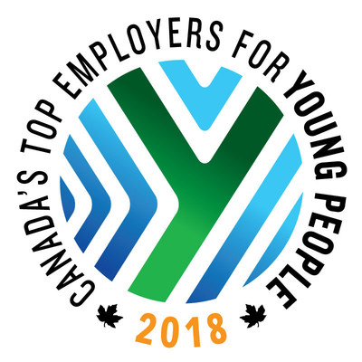 Canada's Top Employers for Young People 2018 (CNW Group/Mediacorp Canada Inc.)