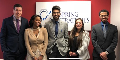 Staff from Spring Strategies, a Maryland-based sales and marketing firm, held a winter clothing drive to benefit the homeless in the greater Washington, DC area.