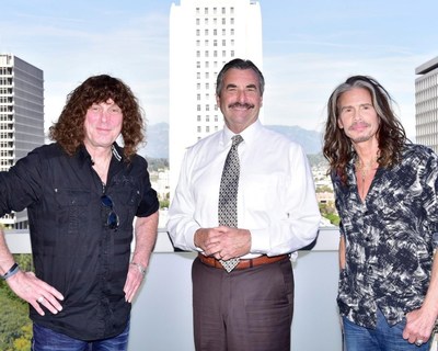 Left to Right: Stuart Smith, Heaven & Earth; Chief Charlie Beck, Los Angeles Police Chief; Steven Tyler, The Loving Mary Band/Aerosmith