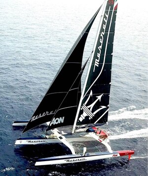 Maserati Multi 70 Crosses the Equator at 10:28 UTC After 22 days