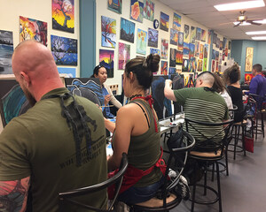 Wounded Warriors Show Creativity through Painting