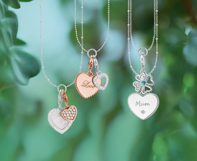 THOMAS SABO Generation Charm Club Edition for Mother's Day 2018: The new heart Charms handcrafted from 925 Sterling silver make every mother's heart beat faster. (PRNewsfoto/THOMAS SABO)