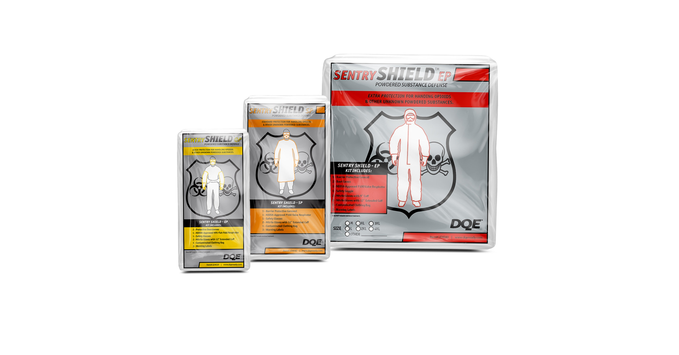 DQE Sentry Shield™ Powdered Substance Protection Kits Delivers