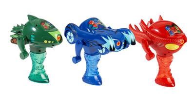 Kids can create continuous streams of bubbles with Little Kids, Inc.’s new PJ Masks themed products, including the PJ Masks Bubble Vehicle Assortment, unveiled at the North American International Toy Fair.