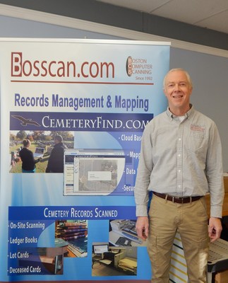 Ted Dooling, owner of Bosscan and creator of CemteryFind, a cloud based records management system for cemeteries.