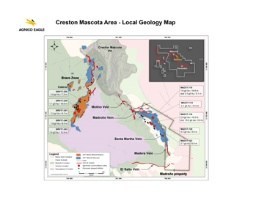 Creston Mascota Area Local Geology Map (CNW Group/Agnico Eagle Mines Limited)