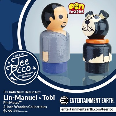 Lin-Manuel and Tobi Pin Mates Wooden Collectibles (Set of 2)