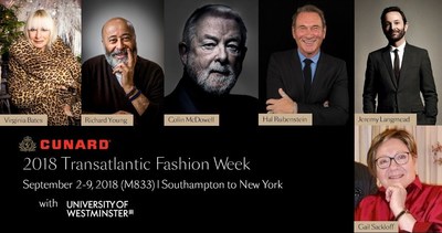 The University of Westminster to Debut London Fashion Week Collection During Cunard’s Transatlantic Fashion Week