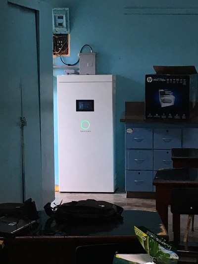 The sonnen smart energy storage system powering S.U. Matrullas, a K through 9 school that educates over 150 students in the remote town of Orocovis, Puerto Rico