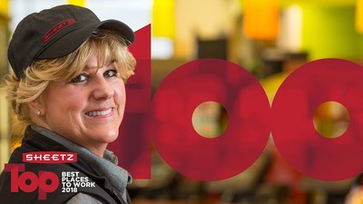 On Thursday, Feb. 15, 2018, Sheetz was named #66 on the 2018 Fortune Best Companies to Work For list.  This represents the fourth time in five years Sheetz has been named to this very distinguished list.