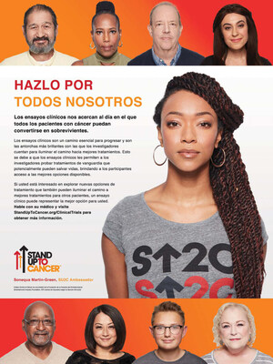 La actriz Sonequa Martin-Green se une a Stand Up To Cancer en anuncio de servicio público alentando a participar en ensayos clínicos