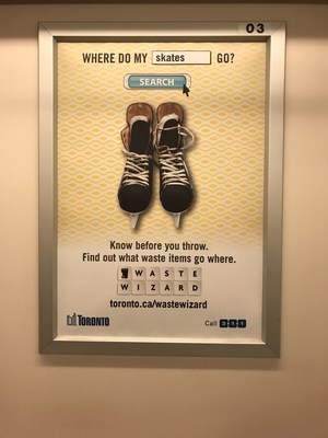 Advertisement seen in a TTC Subway in Toronto. (CNW Group/Skate To Great Program)
