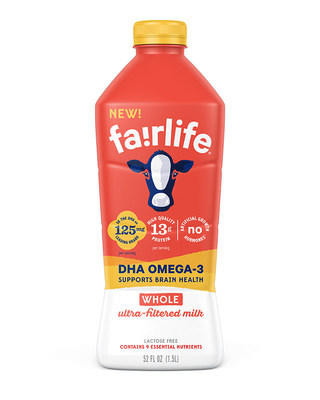 fairlife Launches Ultra Filtered Whole Milk With DHA Omega 3