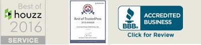 Inverness Design Build Group Ltd. awarded for Best Design from Trusted Pros and Best of Houzz for customer service in 2016 and 2017 (CNW Group/Inverness Design Build Group Ltd)