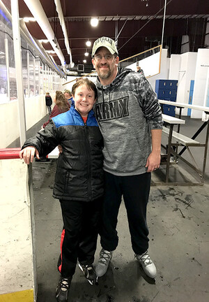 Warriors, Families Connect While Ice Skating in Winter Wonderland