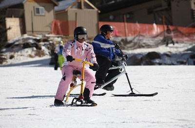 Wounded warriors use adaptive ski equipment to enjoy the joys of skiing during Snowbowl 2018.