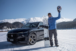 British Snowboard sensation Jamie Barrow breaks Guinness World Record for fastest speed on a snowboard, towed by a vehicle (Maserati Levante)