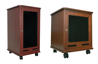 New Rack Cabinets from AmpliVox store equipment securely, conveniently, and discreetly.
