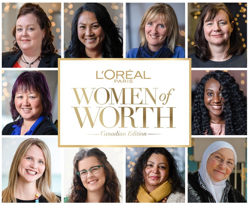 L'Oréal Paris Celebrates Canadian Humanitarians with Announcement of 2018 Women of Worth Honourees (CNW Group/L'Oreal Paris)