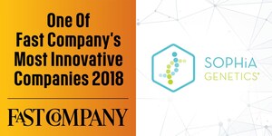 Fast Company nimmt SOPHiA GENETICS in die Rangliste der 10 Innovativsten Biotech-Unternehmen des Jahres 2018 auf