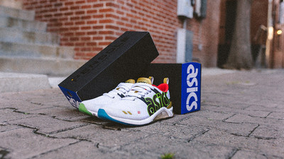 ASICS "Fresh Up" GEL-180 created at PENSOLE Footwear Design Academy, sold exclusively at select Foot Locker stores worldwide.