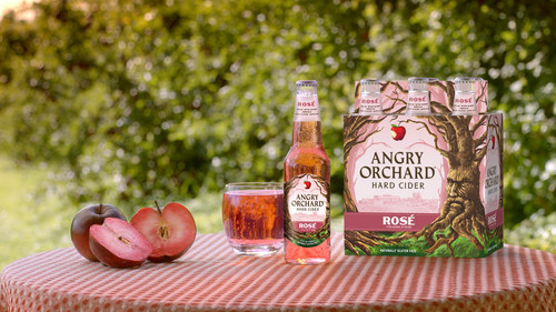 Made with rare red flesh apples contributing to its rosy hue, Angry Orchard Rosé is an unconventional cider that instantly elevates any occasion