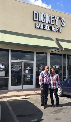 Dickey's Barbecue Pit franchisees Elton and Denise Anderson open their first Dickey's location in Compton.