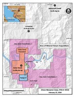 Oroco Resource Corp. - Area of Mineral Tenure Acquisitions (CNW Group/Oroco Resource Corp.)