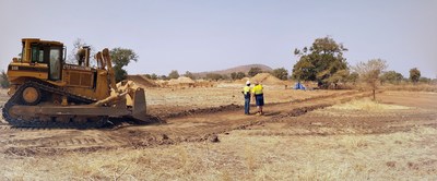 Image: Ground broken at Bagassi South Project site - February 2018 (CNW Group/Roxgold Inc.)