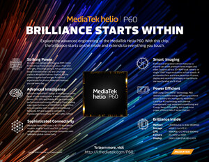 MediaTek Powers the Future of Mobile with New Helio P60 Chipset, Bringing Big Core Power &amp; AI Experiences to Consumers