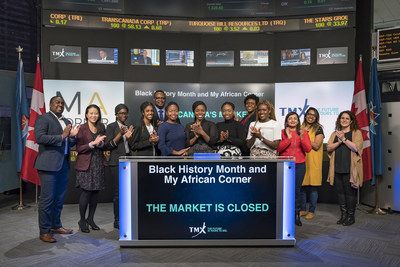 In recognition of Black History Month, Chioma Ifeanyi-Okoro, CEO and Co-founder, My Africa Corner, joined Lianne Hannaway, Managing Director, Business Finance & Controller, TMX Group. Every February, Canadians are invited to participate in Black History Month festivities and events that honour the legacy of Black Canadians, past and present. (CNW Group/TMX Group Limited)