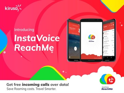ReachMe users can receive incoming phone calls over data, for free.