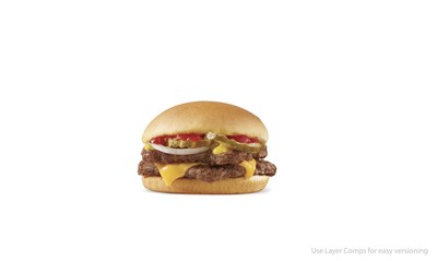 Wendy’s adds $1 Double Stack to its menu for a limited time. Made with Wendy’s signature fresh, never-frozen beef, the Double Stack is served on a warm bun and topped with a slice of American cheese, crunchy crinkle-cut dill pickles, fresh white onions, ketchup and mustard.