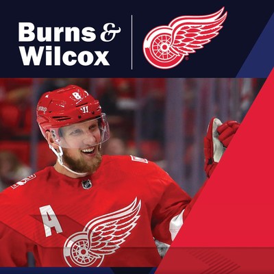 Burns & Wilcox becomes official sponsor of Detroit Red Wings Alternate Captain Justin Abdelkader.