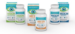 Dr. Krawitz Eye Vitamins Partners with The Vitamin Shoppe: Three Premium Quality Ocular Supplements Favored by Doctors and Patients