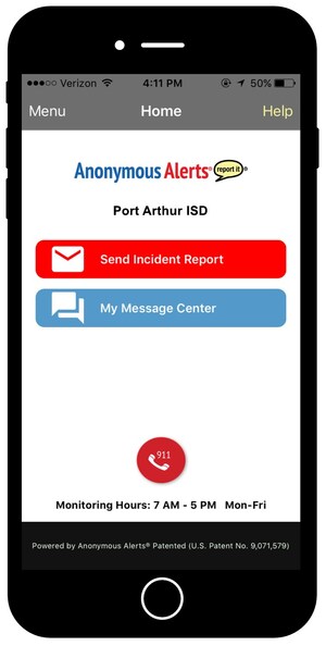 Anonymous Alerts App's Usage by Port Arthur ISD Raises Awareness Against Bullying