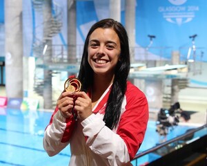 Meaghan Benfeito, double médaillée d'or des Jeux du Commonwealth nommée porte-drapeau de l'équipe canadienne à Gold Coast !