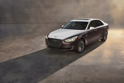 2019 Genesis G90 Vanity Fair Special Edition - A Touch of Sensuality: Finished in warm light silver and matte cocoa brown, this G90 epitomizes a cause for celebration.