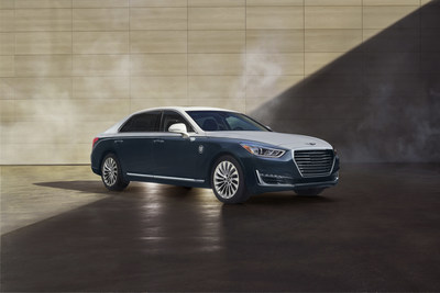 2019 Genesis G90 Vanity Fair Special Edition - Refined Understatement: This G90 in dark blue and matte white appends a modern and fresh point to the collection.