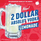 Applebee's® Makes March Sweeter with the New 2 DOLLAR ABSOLUT® Vodka Lemonade