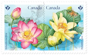 Canada Post heralds spring with Lotus issue