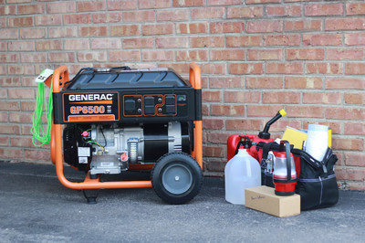 Portable generators, like the Generac GP6500 pictured, should be used according to manufacturer recommendations