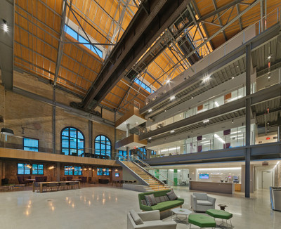 The ProMedica Headquarters Steam Plant atrium