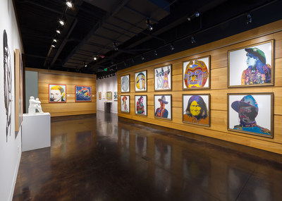 "Andy Warhol: Cowboys and Indians" at Heather James Fine Art in Jackson Hole, Wyoming. This exhibition features the full set of 10 screen prints (36 x 36") created by Warhol in 1986.
