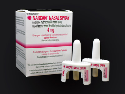 NARCANtm (naloxone HCl) Nasal Spray 4 mg (Adapt Pharma) (Groupe CNW/Adapt Pharma)