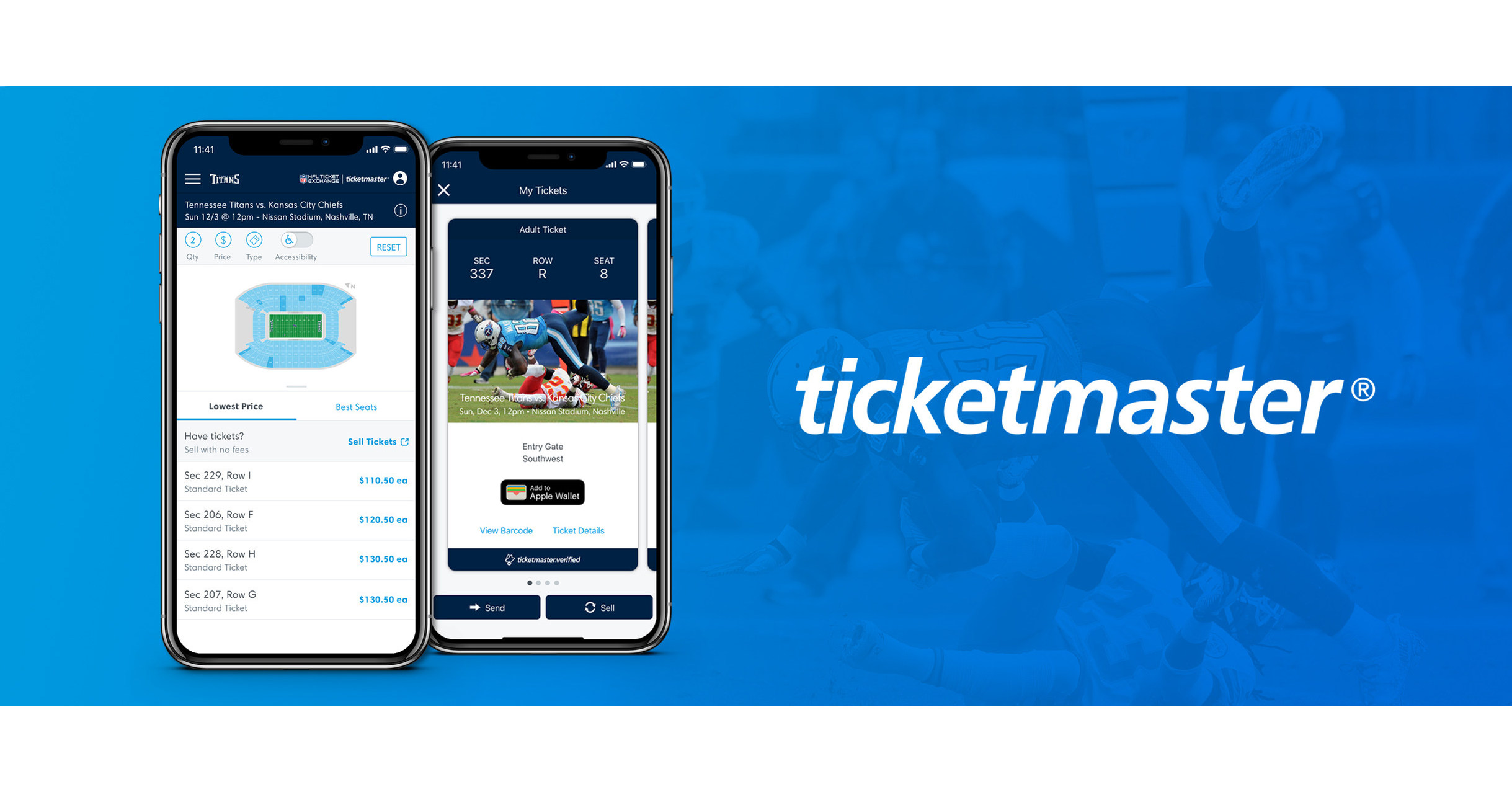 Ticketmaster And The NFL's Tennessee Titans Renew Official Ticketing