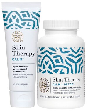 Harmony Herbal Launches Skin Therapy Calm® and Calm + Detox®, the First Herbal Medicine-Based Supplement and Topical Combination Duo to Relieve the Symptoms of Rash, Eczema and Dermatitis with a Whole Body Wellness Approach.