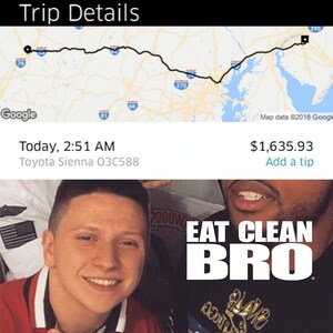 NJ Based Meal Prep Company Eat Clean Bro Pays for the $1,600 Uber Ride