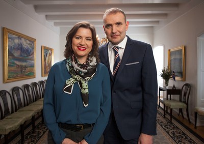 The Icelandic President and First Lady invite the world to support the nation's football team, when Iceland make their World Cup debut later this year. (PRNewsfoto/Inspired by Iceland)