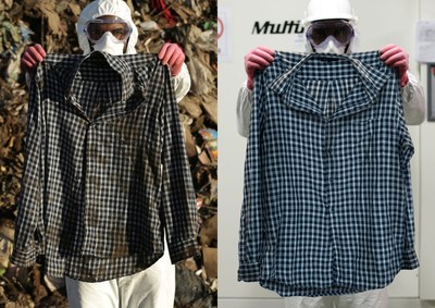 Vanish Before & After Plaid Shirt (PRNewsfoto/Vanish)